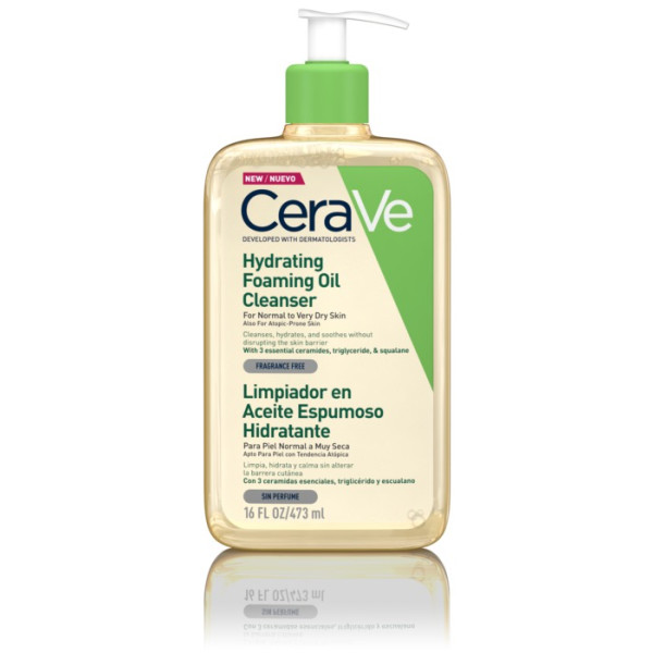 Cerave Hydrating Foaming Oil Cleanser Óleo Creme de Limpeza-473ml