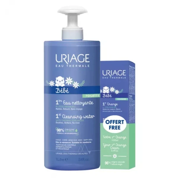 URIAGE BEBÉ PROMO 1ÈRE EAU LIMP 1000ML + OFERTA 1ÈRE CHANGE 100ML