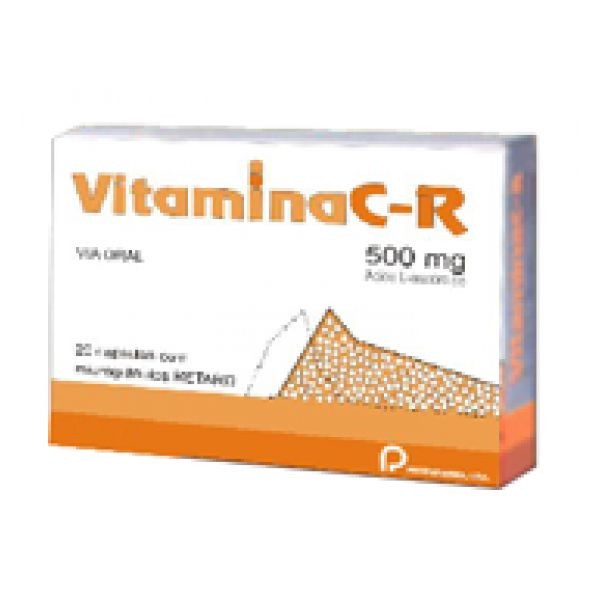 Vitaminac Retard 500 mg 20 Caps