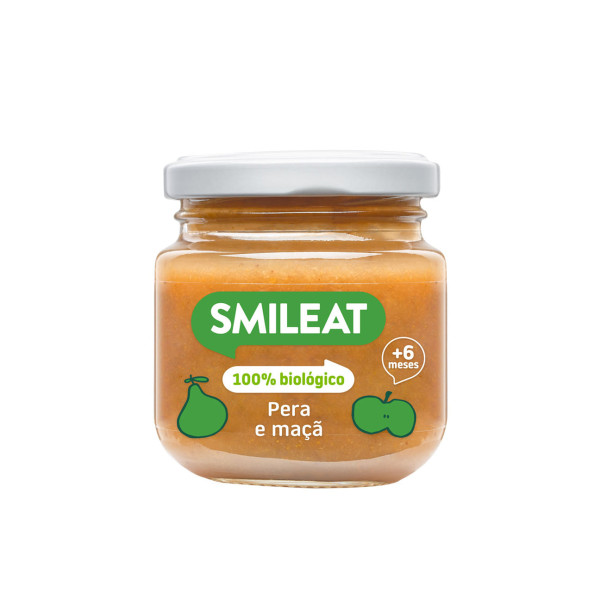 SMILEAT Boião Pera e Maçã Biológico - 130gr.