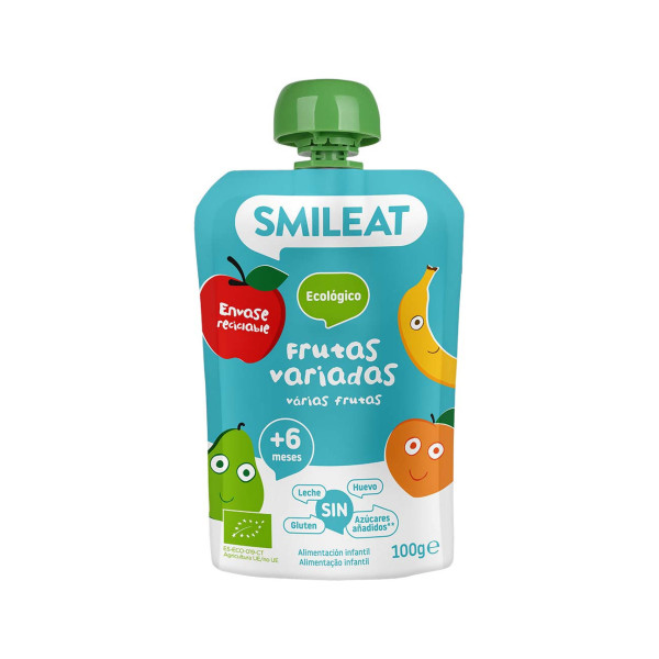 SMILEAT Saqueta Várias Frutas Biológico - 100gr.